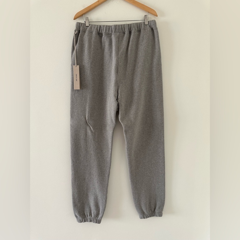 Fear of God Gray Sweatpants with Tan Drawstrings - Picture 5 of 10